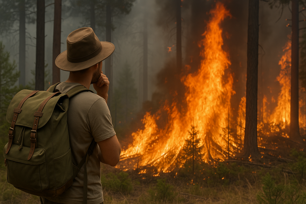 Orman Yangını Sırasında Ormanda Kamp Yapıyorsan Ne Yapmalısın?