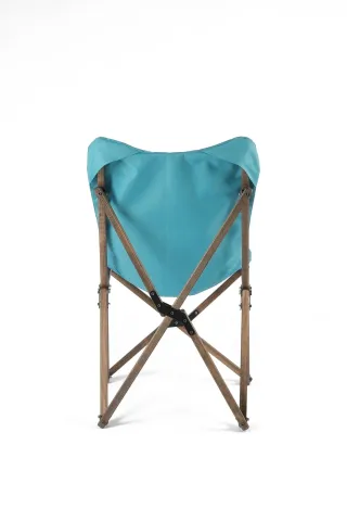 BAG THE JOY AHŞAP KATLANIR MASA SANDALYE SETİ – ANTRASİT – TURKUAZ – 50*50*50cm