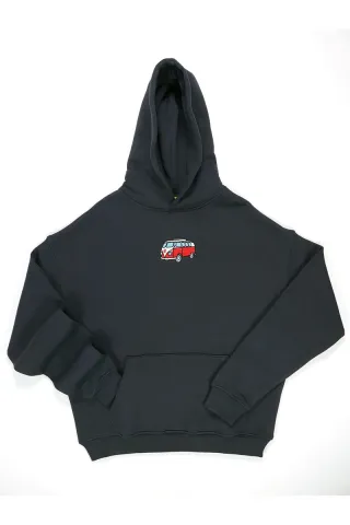 Kırmızı Vos Vos Nakışlı Sweatshirt