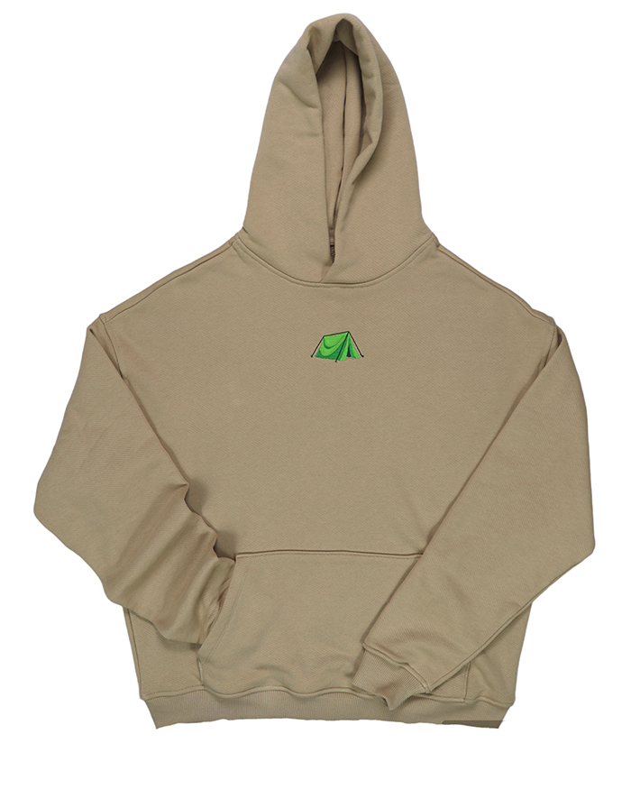 Kamp Çadırı Nakışlı Sweatshirt