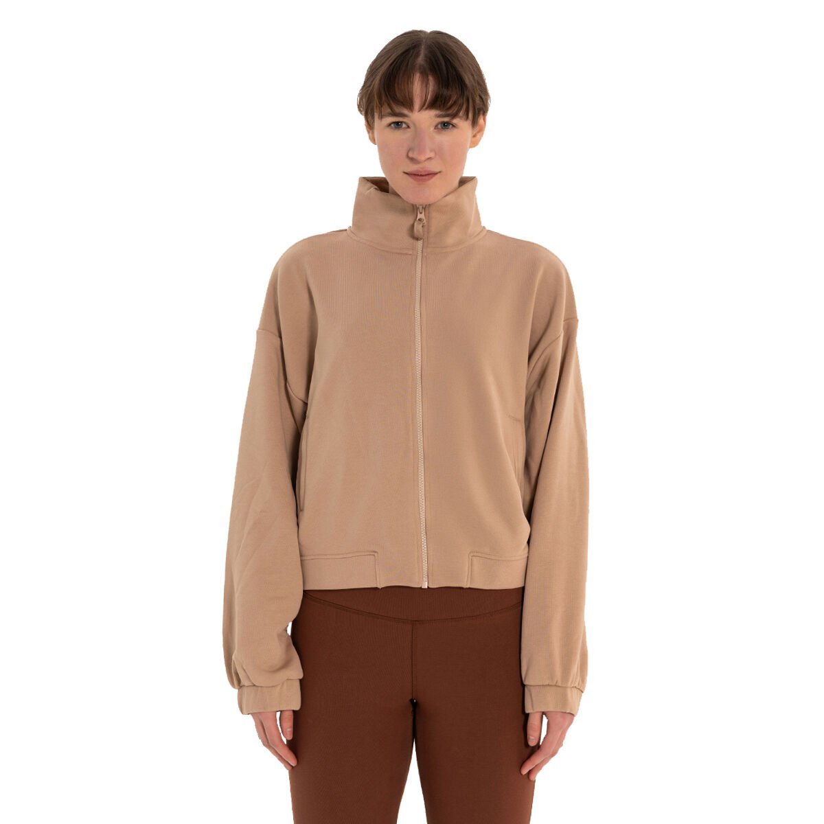 Inguz Dik Yaka Fermuarlı Sweatshirt