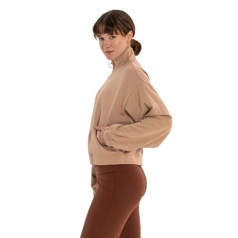 Inguz Dik Yaka Fermuarlı Sweatshirt