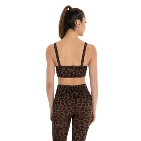 Inguz Leopar Desen Seamless Bra