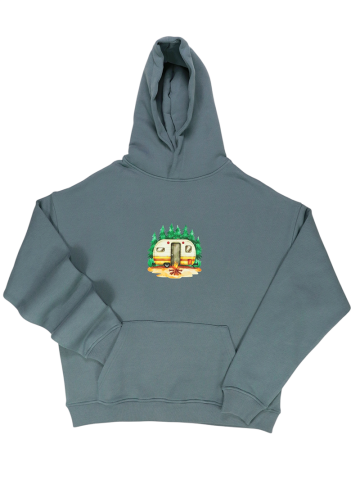 Mavi Çekme Karavan Sweatshirt