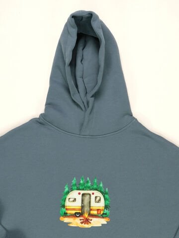 Mavi Çekme Karavan Sweatshirt