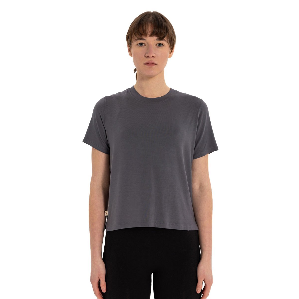 Inguz Modal Bisiklet Yaka Basic Yoga T-Shirt