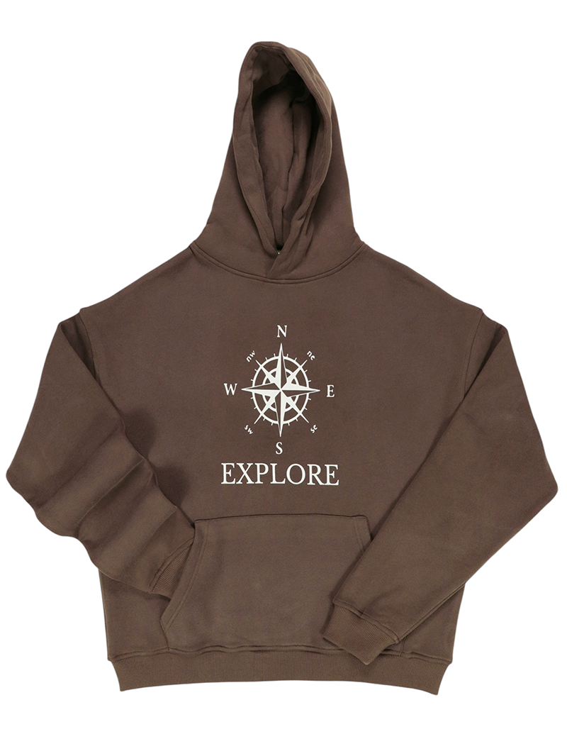 Kahverengi Pusula Sweatshirt