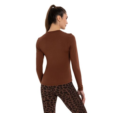 Inguz Uzun Kollu Basic Modal Yoga T-Shirt