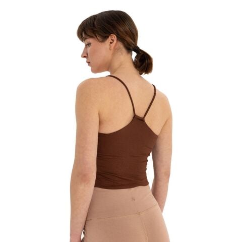 Inguz Sırt Detay İnce Askılı T-Shirt