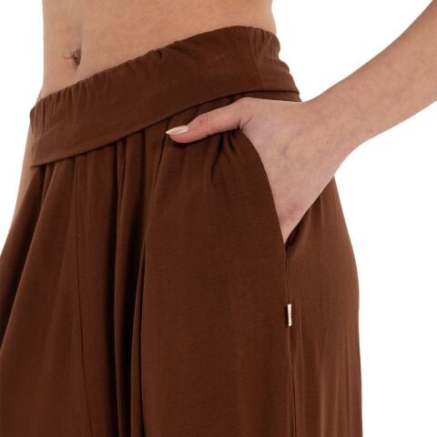 Inguz Beli Katlanabilir Yoga Şalvar