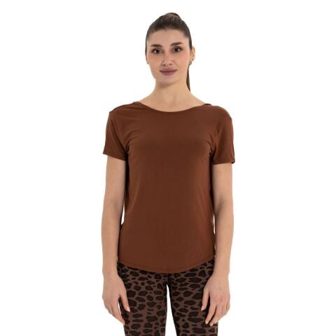 Inguz Sırt Detay Modal Yoga T-Shirt