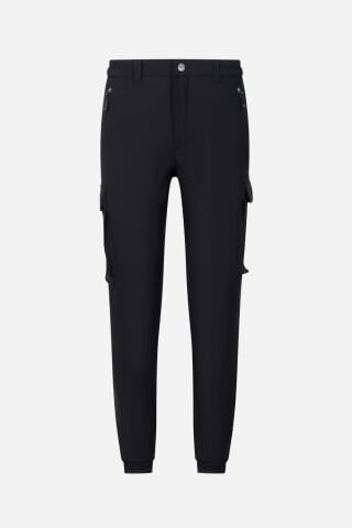 V-CLUTCH JOGGER DAR PAÇA SİYaH PANTOLON