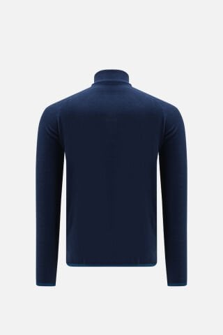 VANEDA REGULAR FIT YARIM FERMUAR UNISEX POLAR MAVİ