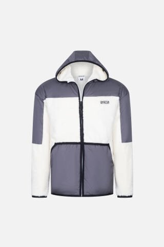 Vaneda Sherpa Ceket Ekru/Gri