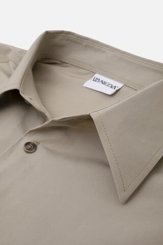 RELAXED FIT COTON ERKEK GOMLEK YESIL