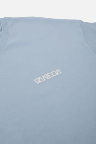 OVERSIZED FIT VANEDA LOGO BASIC TSHIRT MAVI