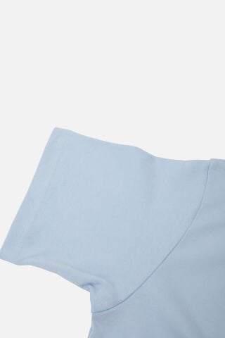 OVERSIZED FIT VANEDA LOGO BASIC TSHIRT MAVI