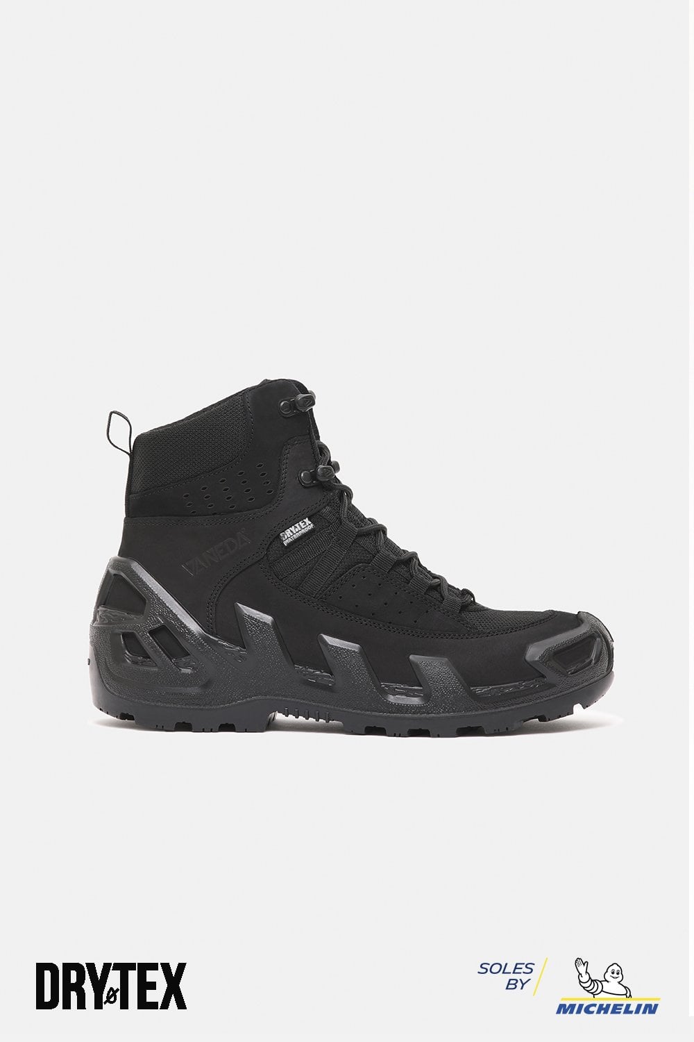 1192 V-Clutch Pro Mid On Duty Nubuk Erkek Bot Siyah