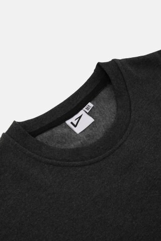 Bisiklet Yaka Regular Fit Next Unisex Sweatshirt Antrasit