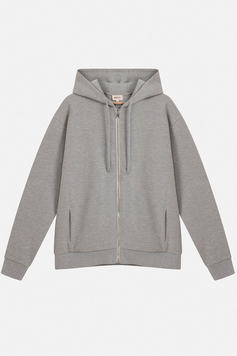 Urbanwild Hoodie Fermuarlı Gri Melanj