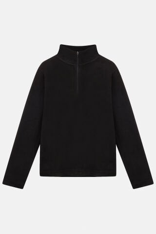 Urbanwild Polar Yarım Fermuarlı Siyah