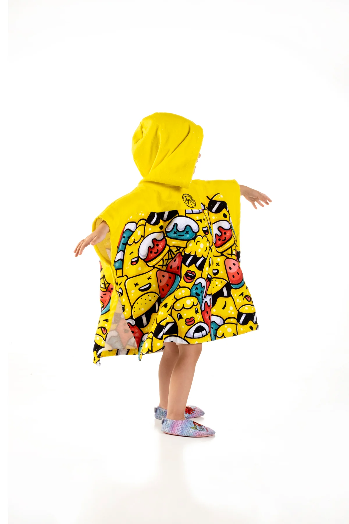 Çocuk Kapüşonlu Plaj Havlu - 2022 - Emoji