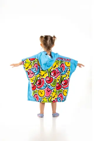 Çocuk Kapüşonlu Plaj Havlu - 2022 - Happy Fruit