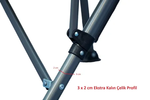 KATLANIR KAMP SANDALYESİ LUX - MAVİ