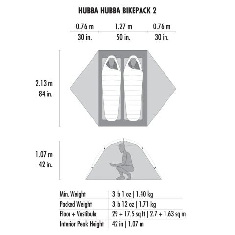 Msr Hubba Hubba BikePack 2 Çadır
