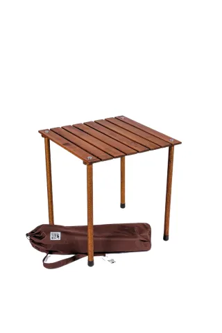 BAG THE JOY AHŞAP KATLANIR MASA SANDALYE SETİ – KAHVERENGİ – YEŞİL -50*50*50