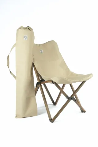 BAG THE JOY AHŞAP KATLANIR MASA SANDALYE SETİ – ANTRASİT- BEJ -70*70*55