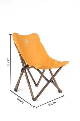 BAG THE JOY AHŞAP KATLANIR MASA SANDALYE SETİ – ANTRASİT – HARDAL – 50*50*50cm