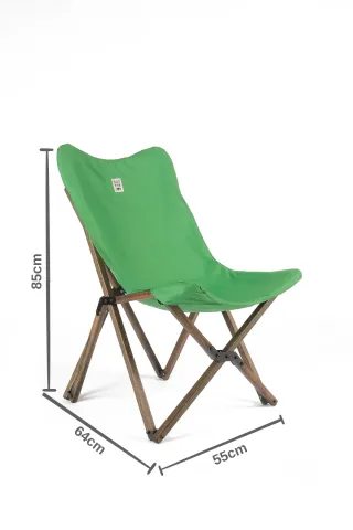 BAG THE JOY AHŞAP KATLANIR MASA SANDALYE SETİ – ANTRASİT- YEŞİL -70*70*55